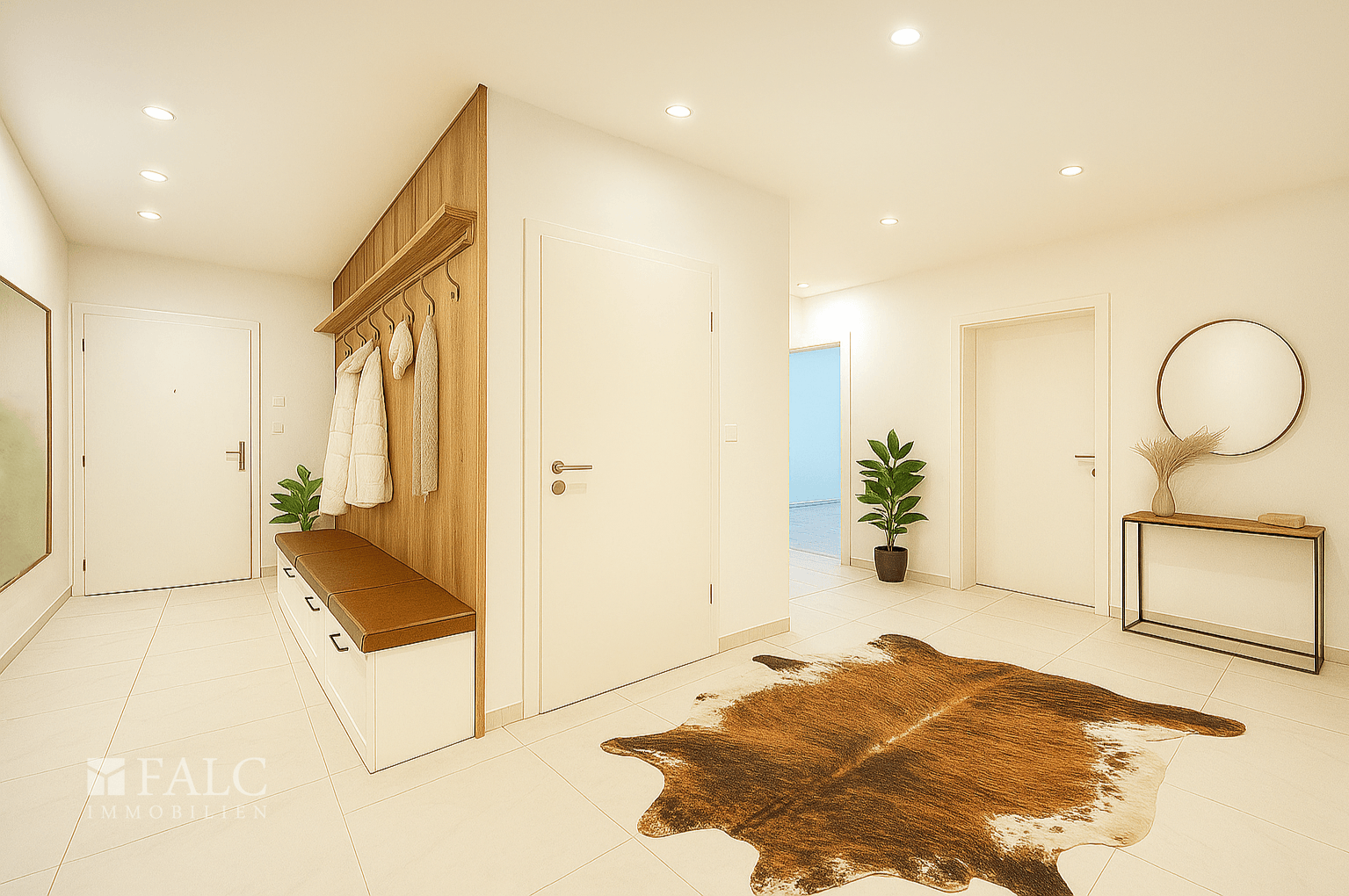 Einrichtungsbeispiel Diele mit WC